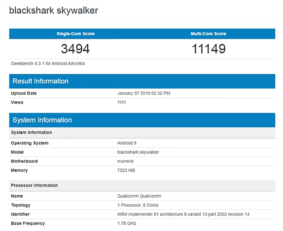 Sforum - Trang thông tin công nghệ mới nhất Black-Shark-moi-sap-ra-mat-1 Xiaomi Black Shark mới sẽ chạy Snapdragon 855, đạt điểm Geekbench cực cao Sforum - Trang thông tin công nghệ mới nhất Black-Shark-moi-sap-ra-mat-1 Xiaomi Black Shark mới sẽ chạy Snapdragon 855, đạt điểm Geekbench cực cao