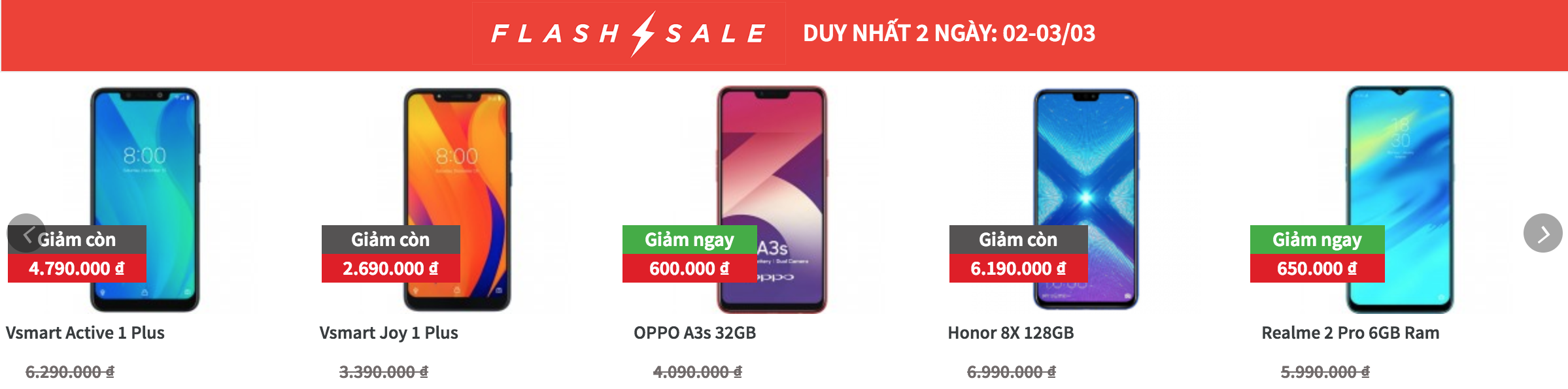 Sforum - Trang thông tin công nghệ mới nhất Screen-Shot-2019-03-02-at-15.06.28-1 FLASHSALE cuối tuần, hàng loạt smartphone đang giảm giá cực sốc tại CellphoneS 