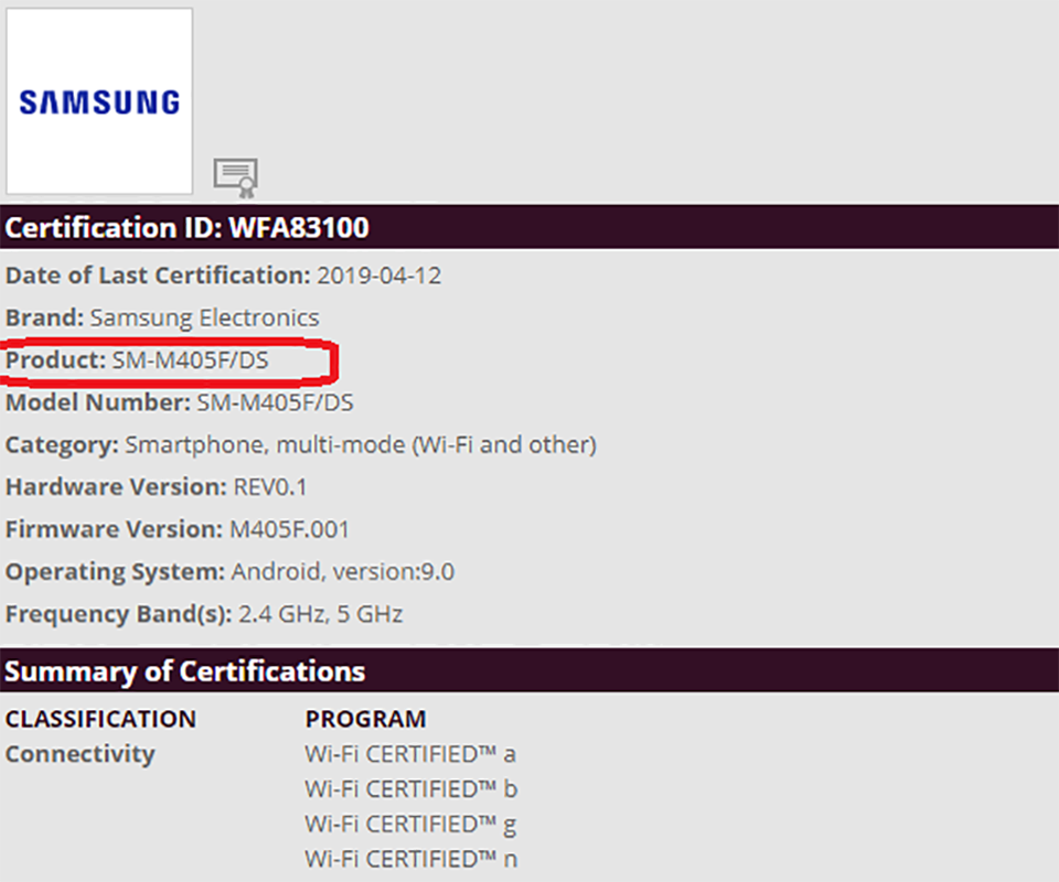 Sforum - Trang thông tin công nghệ mới nhất Galaxy-M40-dat-chung-nhan-Wifi-2 Galaxy M40 vừa đạt được chứng nhận quan trọng, sắp sửa trình làng? Sforum - Trang thông tin công nghệ mới nhất Galaxy-M40-dat-chung-nhan-Wifi-2 Galaxy M40 vừa đạt được chứng nhận quan trọng, sắp sửa trình làng?