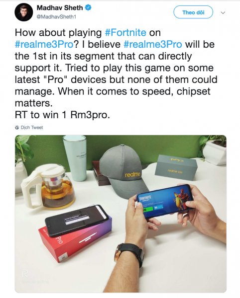 Sforum - Trang thông tin công nghệ mới nhất Screen-Shot-2019-04-12-at-10.14.36-482x600 Realme 3 Pro xuất hiện trên tay CEO Realme khi đang chơi Fornite, trong khi Redmi Note 7 Pro kế bên thì bị crash Sforum - Trang thông tin công nghệ mới nhất Screen-Shot-2019-04-12-at-10.14.36-482x600 Realme 3 Pro xuất hiện trên tay CEO Realme khi đang chơi Fornite, trong khi Redmi Note 7 Pro kế bên thì bị crash