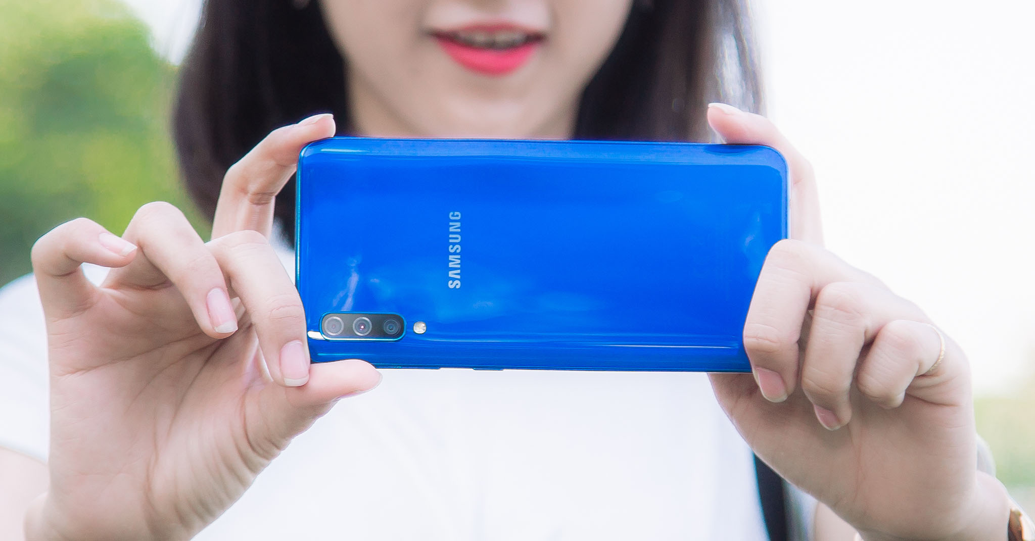 Bộ 3 camera sau của Galaxy A50