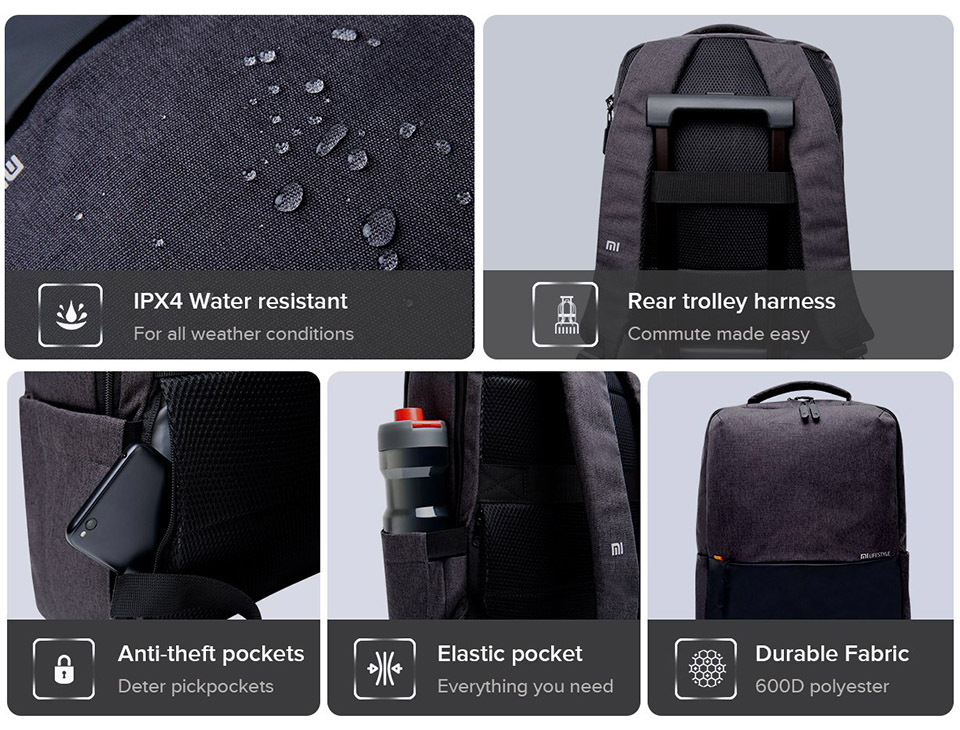 Sforum - Trang thông tin công nghệ mới nhất balo-du-lich-Xiaomi-2 Xiaomi ra mắt balo du lịch Mi Business Casual Backpack mới, giá 333 ngàn đồng 