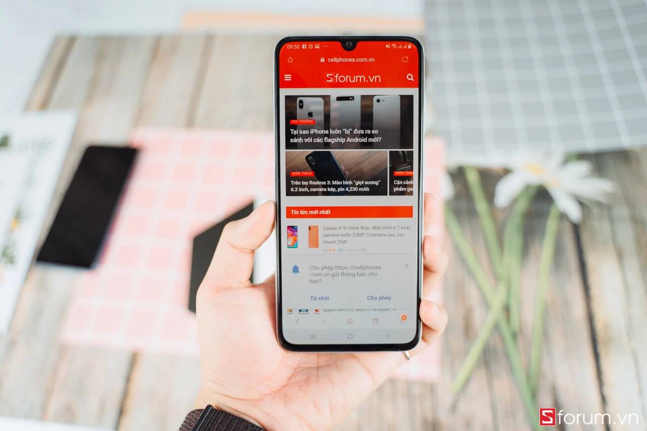 Sforum - Trang thông tin công nghệ mới nhất diem-nhan-Galaxy-A70-6 [HOT SALE] Galaxy A70 giá cực sốc chỉ còn 8.05 triệu, duy nhất ngày 4/5 