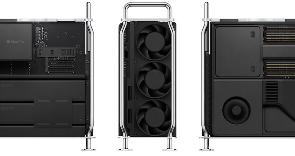 Sforum - Trang thông tin công nghệ mới nhất 2019-mac-pro-side-and-front-2 WSJ: Apple sẽ được sản  xuất Mac Pro 2019 bởi Quanta Computer, Trung Quốc chứ không phải Mỹ 