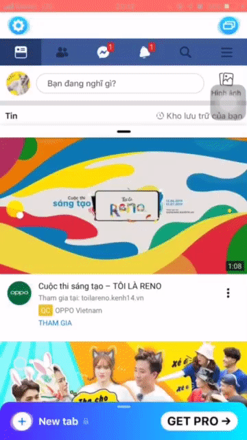 Nhấn vào biểu tượng thanh kẻ ngang như hình dưới và kéo lên hoặc kéo xuống.