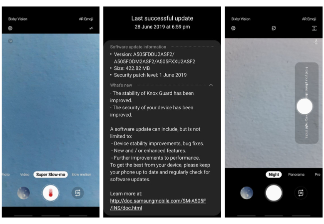 Sforum - Trang thông tin công nghệ mới nhất galaxy-a50-june-update Galaxy A50 nhận bản cập nhật mới thêm tính năng quay video siêu chậm và chế độ chụp ban đêm 