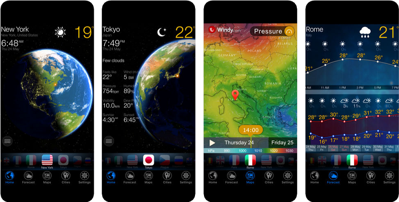Ứng dụng iOS đang được miễn phí – 3D Earth - weather widget.