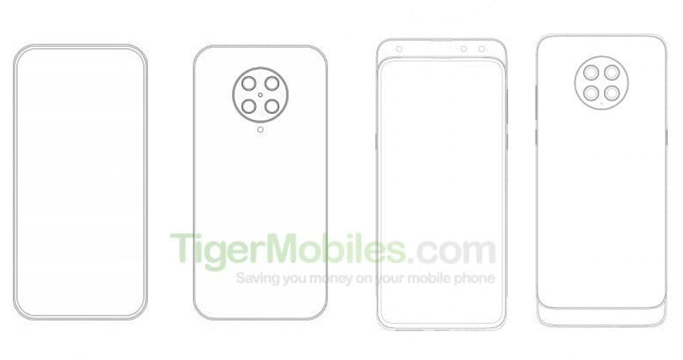 Sforum - Trang thông tin công nghệ mới nhất Xiaomi-patent-2 Xiaomi được cấp bằng sáng chế về một chiếc smartphone có thiết kế thân trượt, 4 camera sau 
