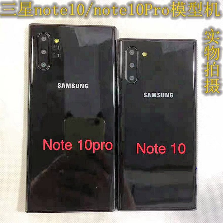 Hình ảnh thực tế được cho là Galaxy Note 10 và Galaxy Note 10+
