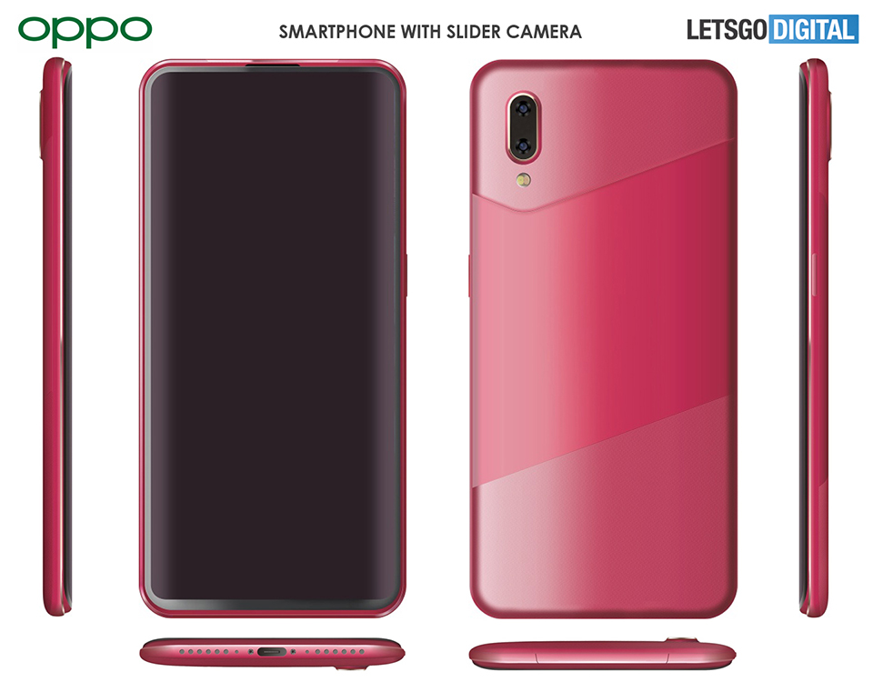 Sforum - Trang thông tin công nghệ mới nhất oppo-slider-b Lộ ảnh render smartphone lạ của OPPO với thiết kế camera selfie trượt độc đáo, màu sắc lạ mắt 