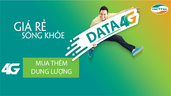 Mua thêm dung lượng 4G Viettel