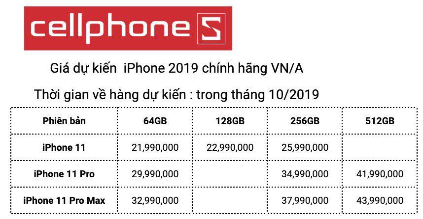 Sforum - Trang thông tin công nghệ mới nhất Gia-iphone-2019-2 Bộ ba iPhone 11 ra mắt: Tên gọi/màu sắc mới, camera vuông, kèm sạc nhanh, giá từ 699 USD Sforum - Trang thông tin công nghệ mới nhất Gia-iphone-2019-2 Bộ ba iPhone 11 ra mắt: Tên gọi/màu sắc mới, camera vuông, kèm sạc nhanh, giá từ 699 USD