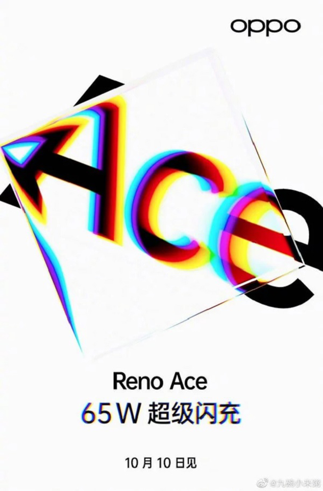Sforum - Trang thông tin công nghệ mới nhất OPPO-Reno-Ace-ra-mat-ngay-10-10-1 OPPO xác nhận sẽ ra mắt OPPO Reno Ace với sạc nhanh lên tới 65W vào 10/10 Sforum - Trang thông tin công nghệ mới nhất OPPO-Reno-Ace-ra-mat-ngay-10-10-1 OPPO xác nhận sẽ ra mắt OPPO Reno Ace với sạc nhanh lên tới 65W vào 10/10