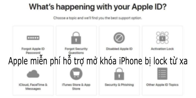 Apple hỗ trợ miễn phí cách mở khóa iCloud IPhone từ xa