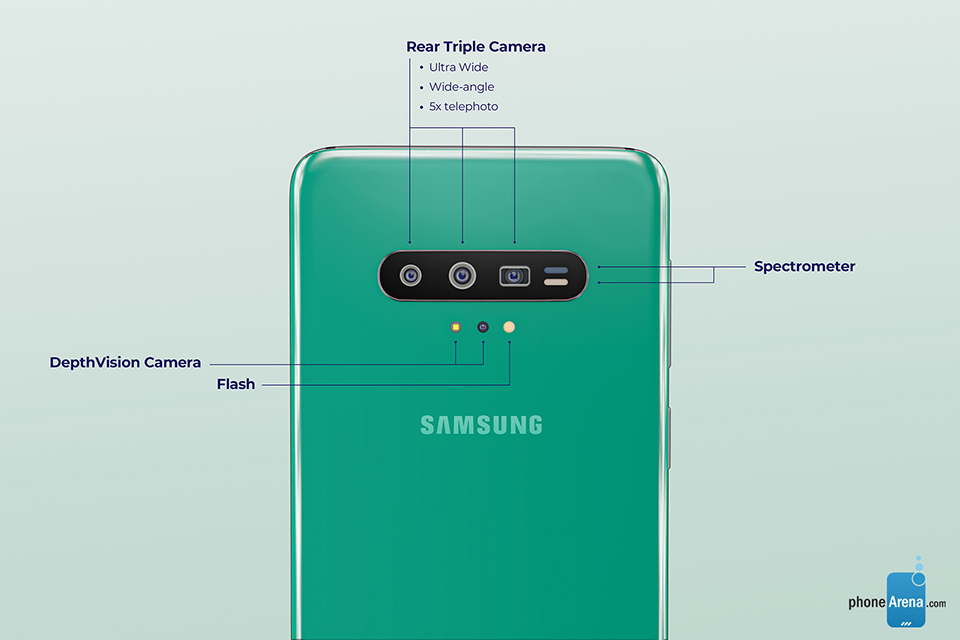 Sforum - Trang thông tin công nghệ mới nhất Samsung-Galaxy-S11-envisioned-in-3D-renders-2 Phone Arena khoe thiết kế “nốt ruồi” và 4 camera của Galaxy S11 trong ảnh concept 3D mới