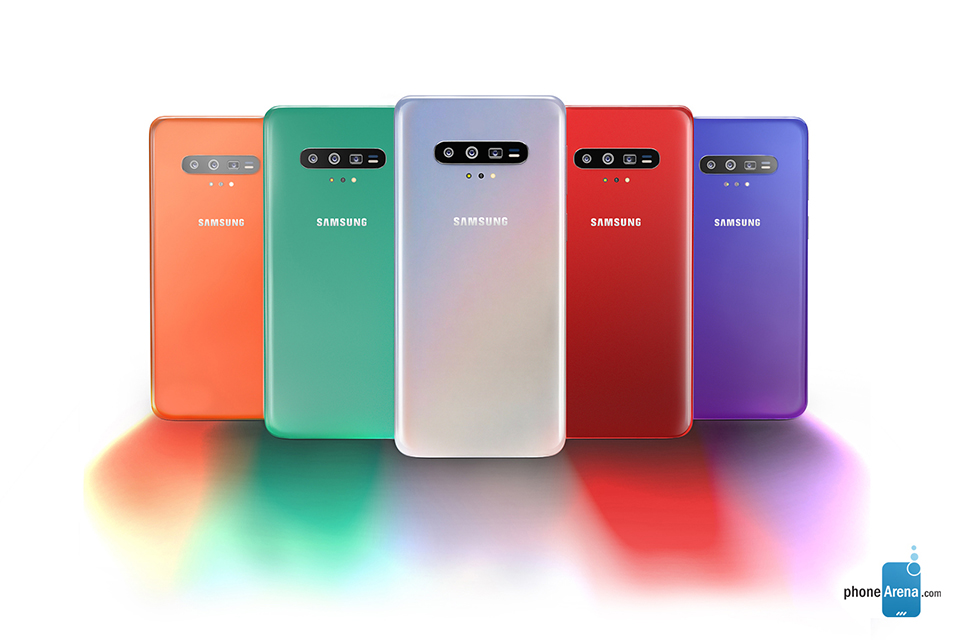Sforum - Trang thông tin công nghệ mới nhất Samsung-Galaxy-S11-envisioned-in-3D-renders-5 Phone Arena khoe thiết kế “nốt ruồi” và 4 camera của Galaxy S11 trong ảnh concept 3D mới