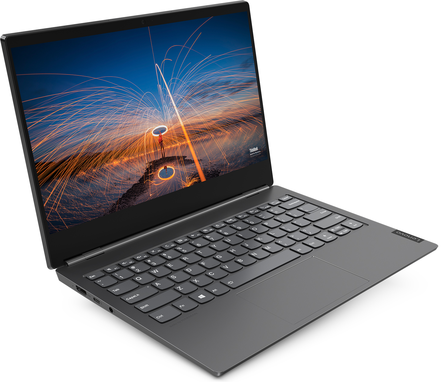 Sforum - Trang thông tin công nghệ mới nhất 02_Thinkbook_Plus_Hero_Front_Angle_Left [CES 2020] Lenovo ra mắt laptop 2 màn hình ThinkBook Plus 
