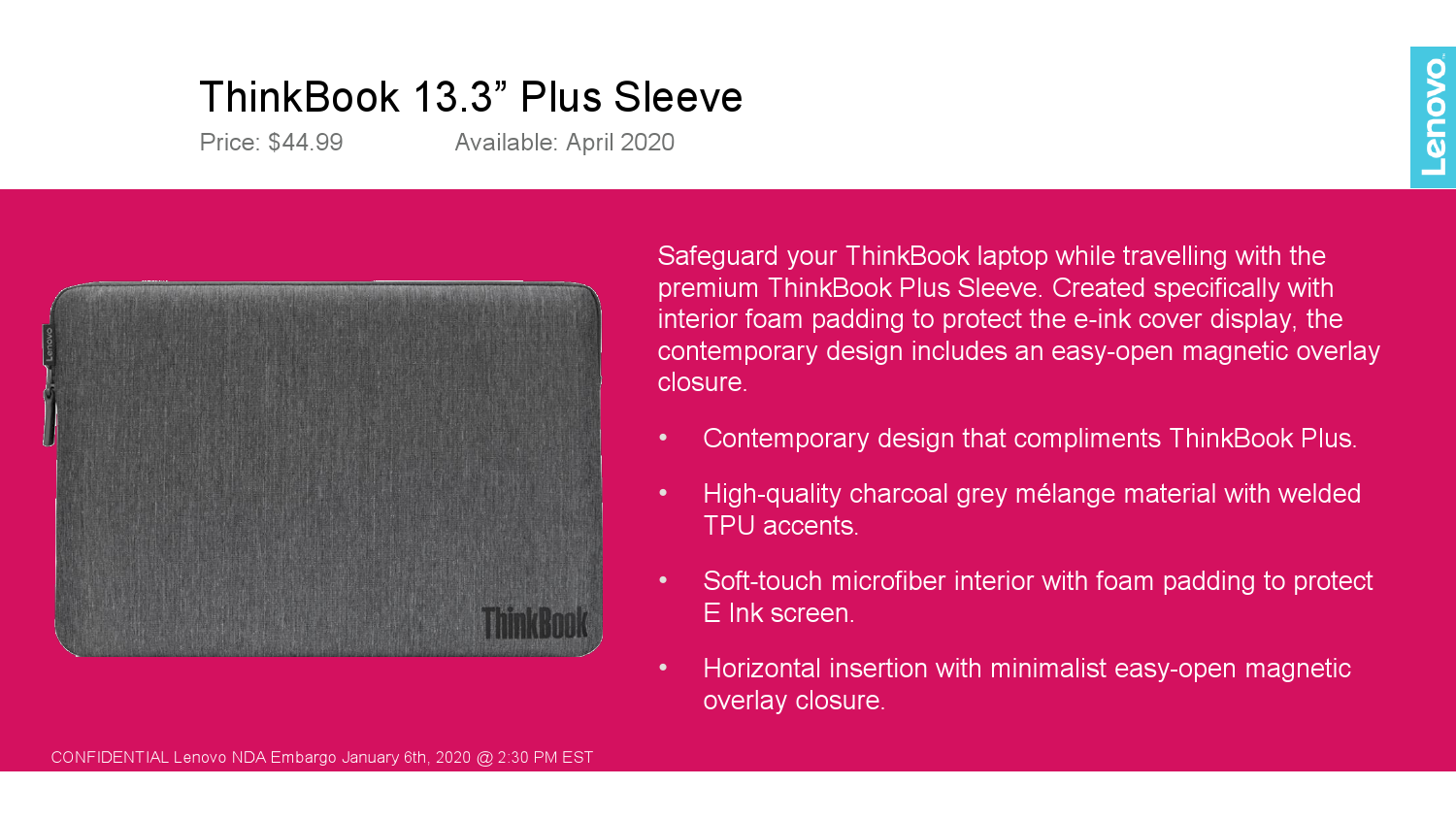 Sforum - Trang thông tin công nghệ mới nhất Lenovo-ThinkBook-Plus-NDA-Product-Info-Embargo-Jan-6th-2_30pm-EST-Draft_000005 [CES 2020] Lenovo ra mắt laptop 2 màn hình ThinkBook Plus 