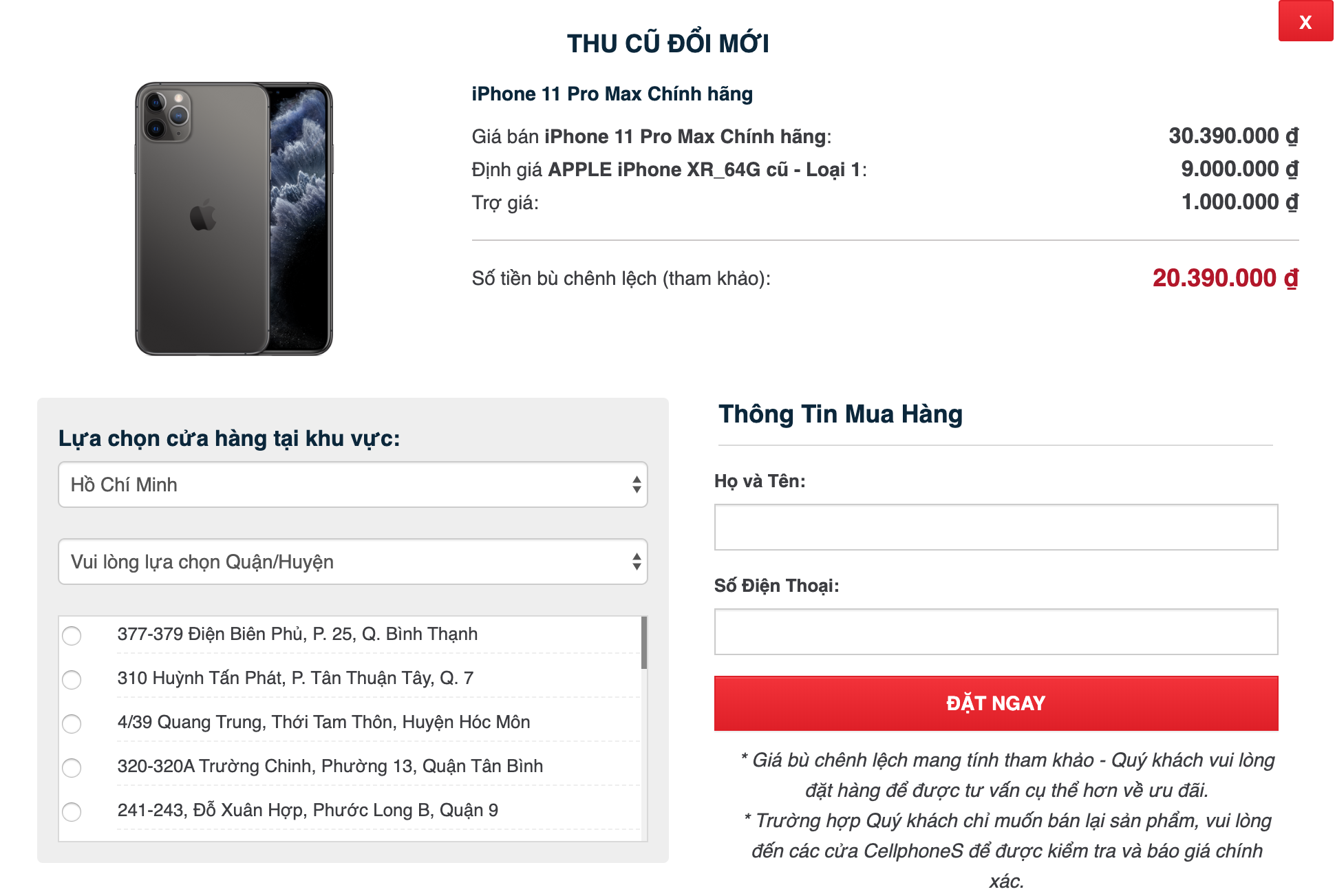 Sforum - Trang thông tin công nghệ mới nhất len-doi-iphone-11 Trợ giá đến 1 triệu cho khách hàng tham gia thu cũ đổi mới iPhone VN/A, duy nhất tại CellphoneS 