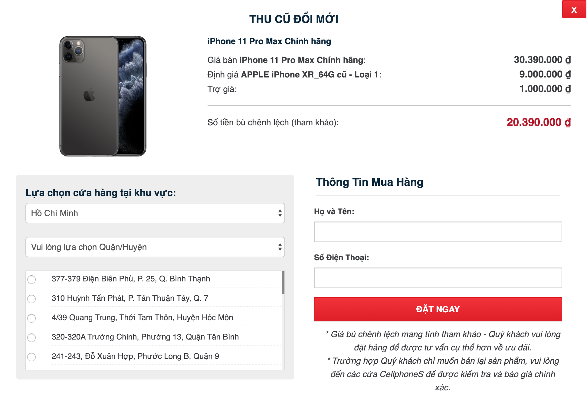 Sforum - Trang thông tin công nghệ mới nhất len-doi-iphone-11 Trợ giá đến 1 triệu cho khách hàng tham gia thu cũ đổi mới iPhone VN/A, duy nhất tại CellphoneS