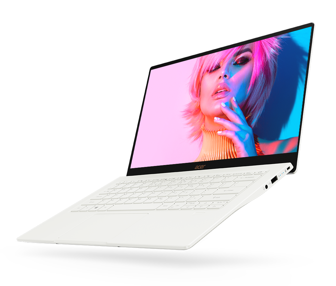 Sforum - Trang thông tin công nghệ mới nhất Acer-Swift-5-SF514-54-White-Special-angle_3D-render-01-e-commerce-hero-shot Acer ra mắt Swift 5 Air Edition bản màu trắng sang trọng, mỏng nhẹ, mạnh mẽ, giá từ 25.9 triệu đồng 