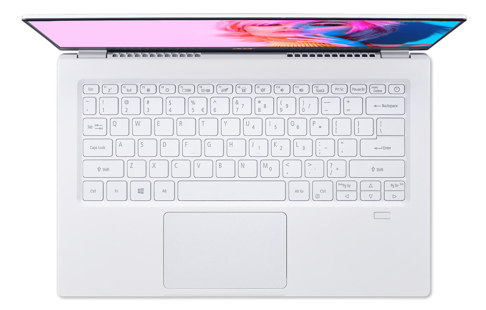 Sforum - Trang thông tin công nghệ mới nhất Acer-Swift-5-SF514-54-wp-win10-White-04 Acer ra mắt Swift 5 Air Edition bản màu trắng sang trọng, mỏng nhẹ, mạnh mẽ, giá từ 25.9 triệu đồng 