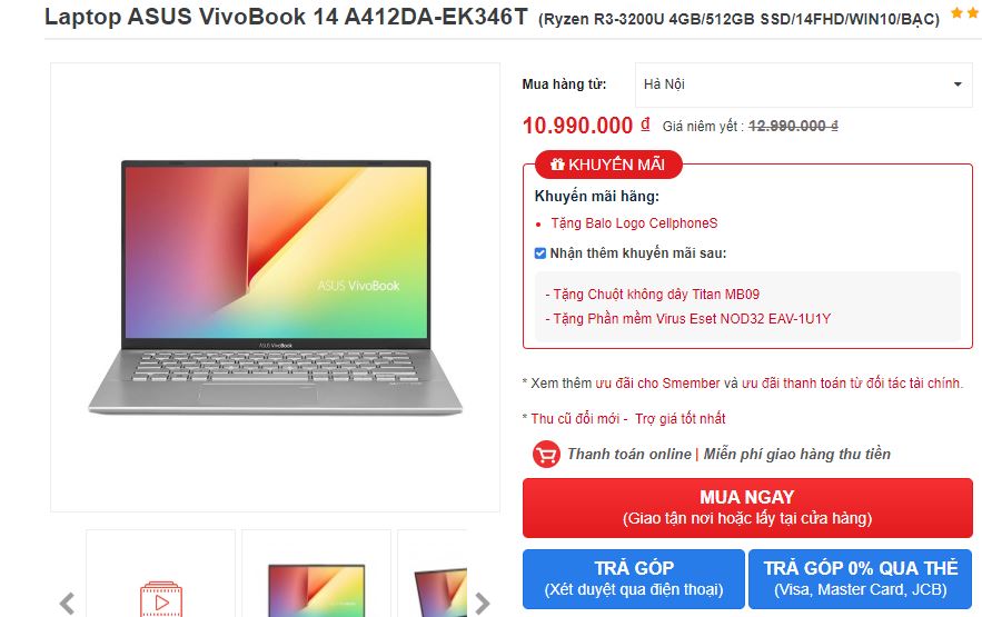 Sforum - Trang thông tin công nghệ mới nhất 1-33 Màn hình Full HD, ổ SSD 512GB siêu tốc, giá thì giảm sốc… rất nhiều lý do để mua ngay chiếc laptop ASUS này 