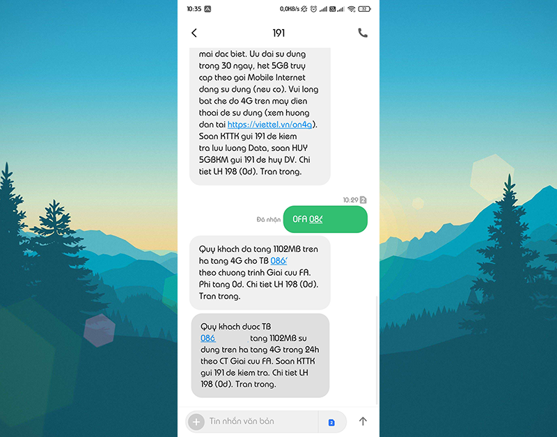 Sforum - Trang thông tin công nghệ mới nhất 2-3 Hướng dẫn nhận ngay 1GB data tốc độ cao từ Viettel nhân ngày Valentine  trắng 