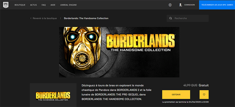Sforum - Trang thông tin công nghệ mới nhất Capture-220 Tựa game Borderlands: The Handsome Collection trị giá 41.99 USD đang miễn phí trên Epic Games Store 