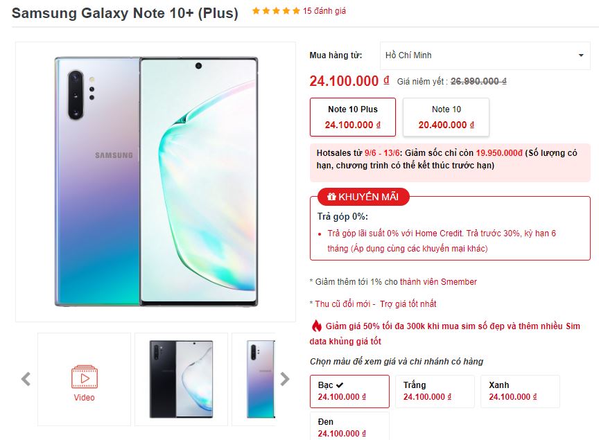 Sforum - Trang thông tin công nghệ mới nhất 10plus Bộ đôi Galaxy Note 10 và Galaxy Note 10+ rủ nhau hạ giá sốc, không mua bây giờ thì chờ đến bao giờ nữa 