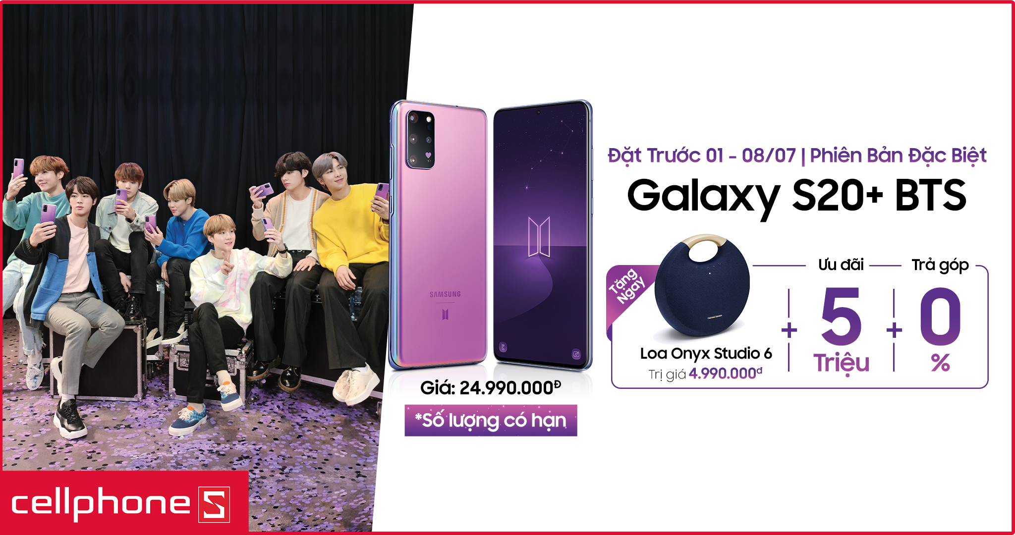 Sforum - Trang thông tin công nghệ mới nhất BTS-Edition-960x506 Samsung ra mắt phiên bản đặc biệt Galaxy S20+ BTS tại VN, độc quyền CellphoneS, số lượng có hạn, đặt hàng từ ngày 01/07