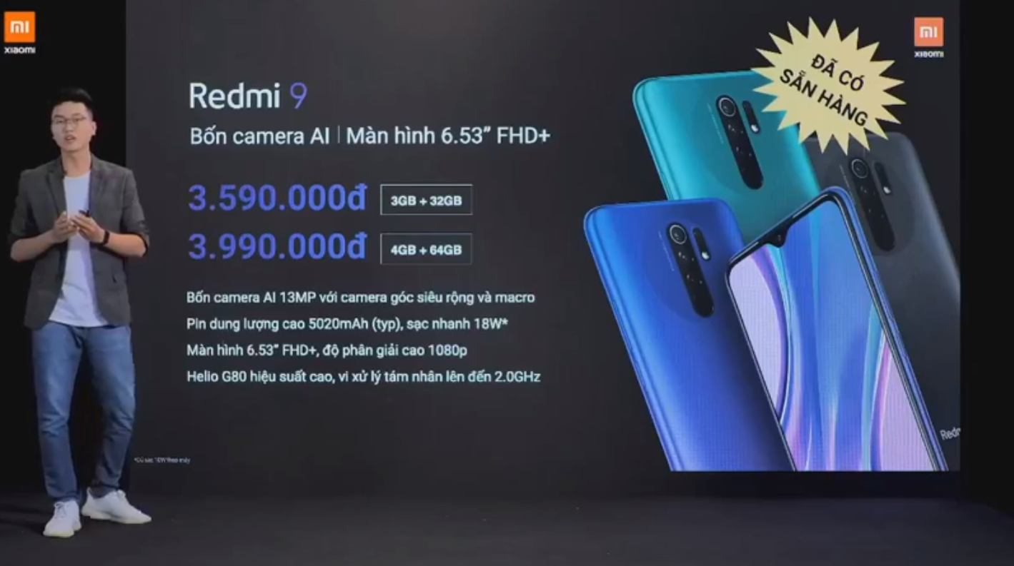 Sforum - Trang thông tin công nghệ mới nhất Xiaomi-redmi-9-1 Redmi 9 ra mắt tại VN: Smartphone phong cách nhất, màn hình lớn nhất, nhiều công nghệ nhất và giá 