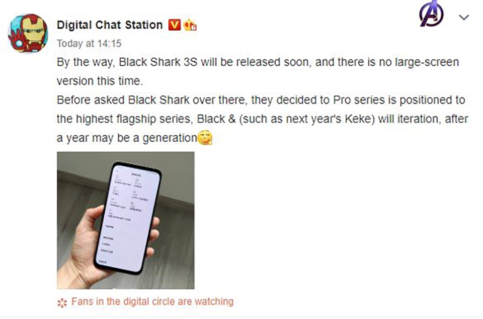 Sforum - Trang thông tin công nghệ mới nhất black-shark-3S-thong-tin-3 Rò rỉ: Xiaomi Black Shark 3S sẽ không có phiên bản Pro 