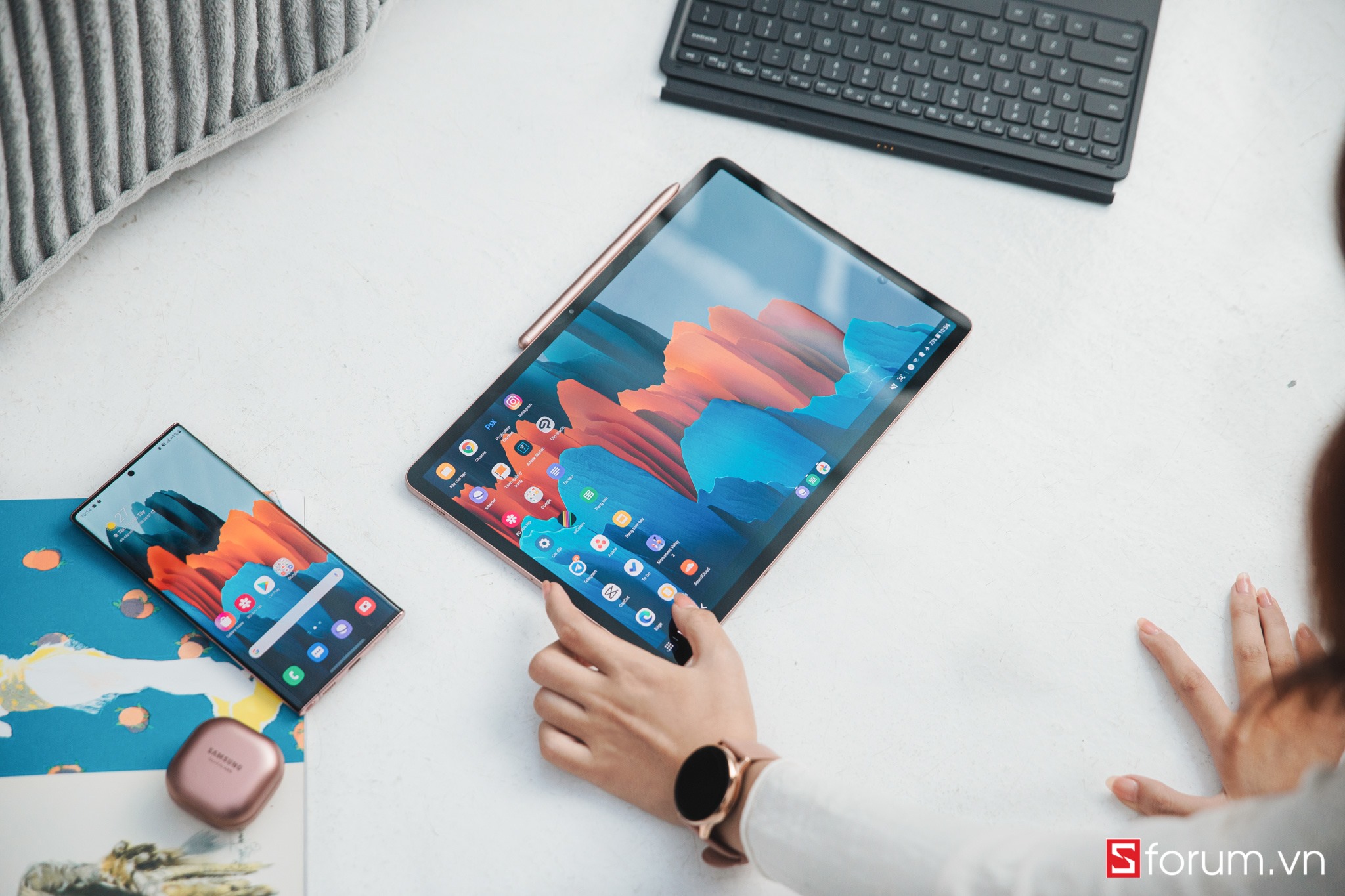 Samsung chính thức ra mắt Tab S7 và S7+ với S Pen thế hệ mới: siêu máy tính bảng hàng đầu cho hiệu năng mạnh mẽ, tối ưu công việc