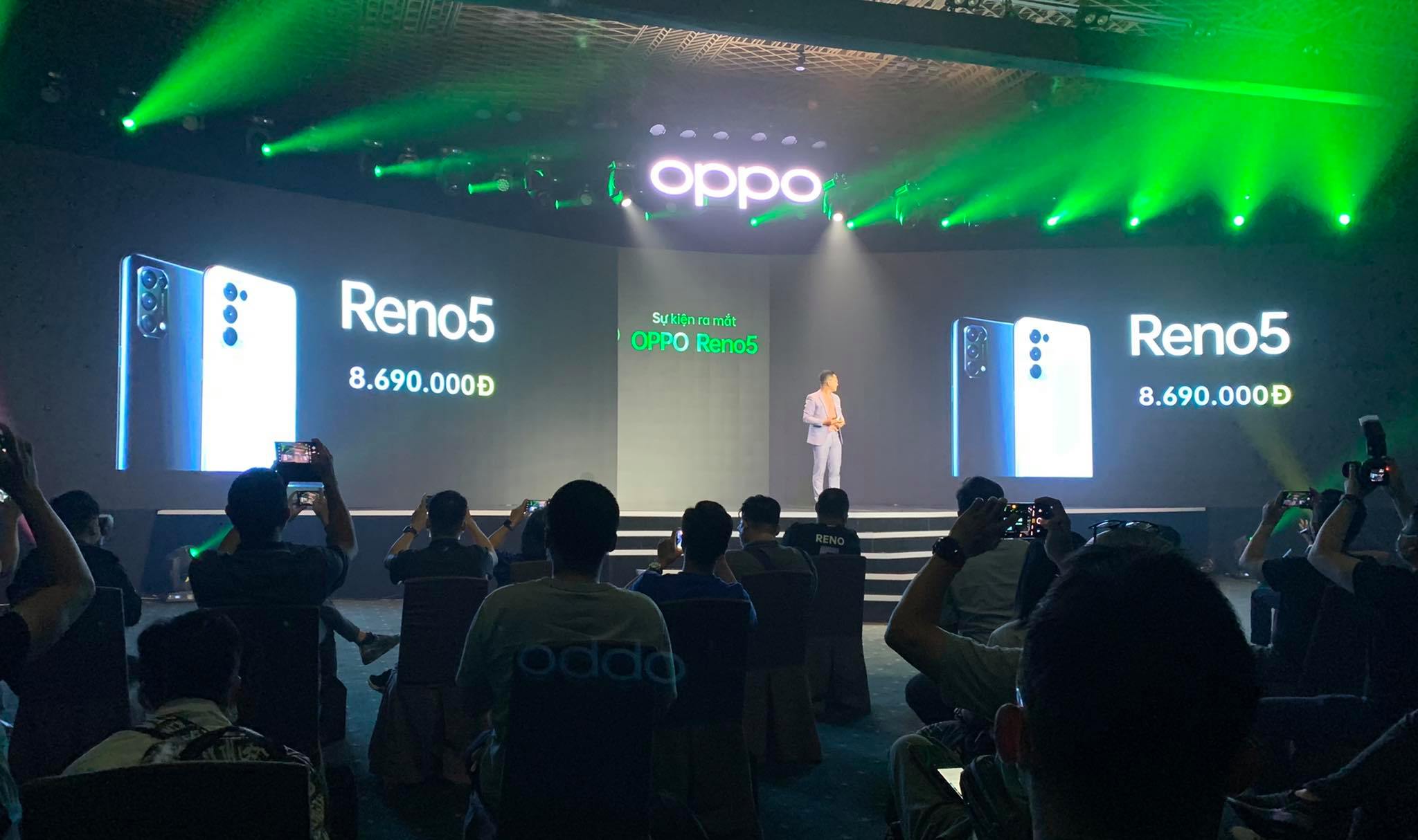 Sforum - Trang thông tin công nghệ mới nhất OPPO-Rneo5-2 OPPO Reno5 ra mắt tại VN: Chip SD720G, camera 64MP, sạc nhanh 50W, giá 8.69 triệu đồng 
