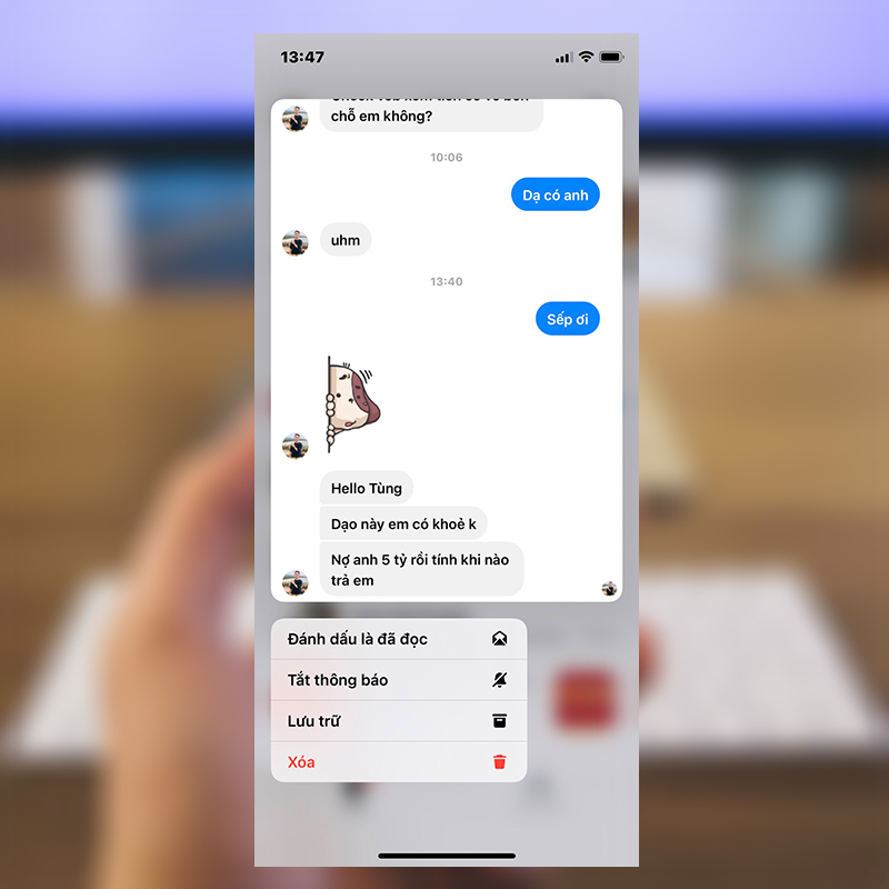 Sforum - Trang thông tin công nghệ mới nhất 3-7 Mẹo hay cho iPhone: Đọc nội dung tin nhắn Messenger mà không hiện "Đã xem" 