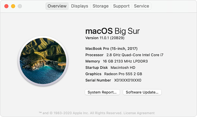 Sforum - Trang thông tin công nghệ mới nhất macos-big-sur-about-this-mac Hướng dẫn cách kiểm tra bảo hành các thiết bị của Apple 