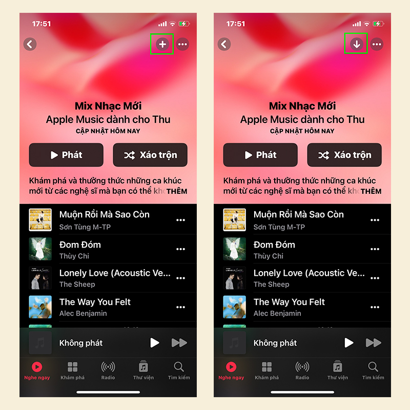 Sforum - Trang thông tin công nghệ mới nhất 1.1 Biến ảnh bìa Album nhạc yêu thích thành hình nền iPhone 