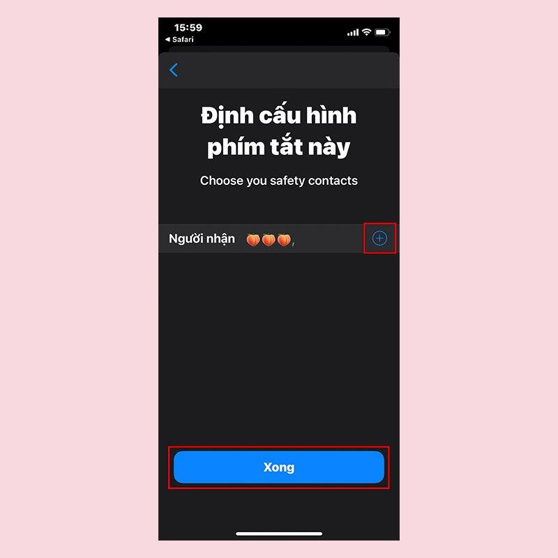 Cài đặt tin nhắn khẩn cho những tình huống nguy cấp