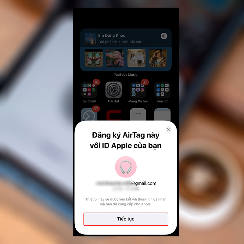 Sforum - Trang thông tin công nghệ mới nhất 3-17 Hướng dẫn kết nối Apple AirTag với iPhone trong một nốt nhạc 