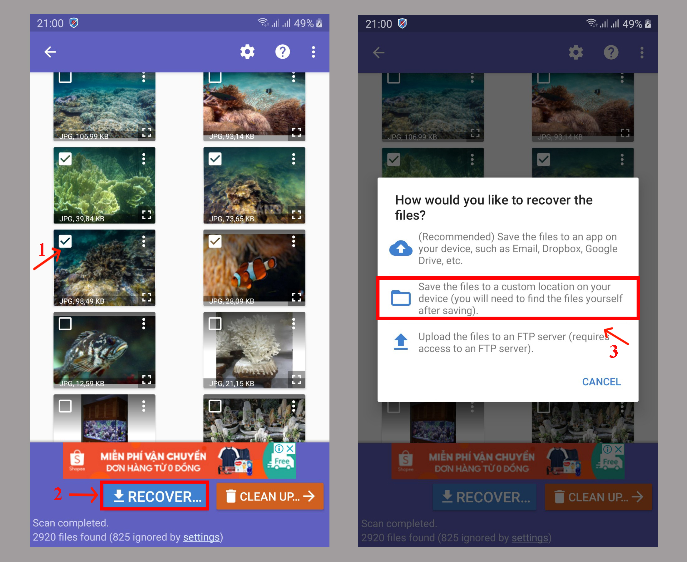 Sforum - Trang thông tin công nghệ mới nhất 4-18 Cách khôi phục hình ảnh đã xóa vĩnh viễn trên Android cực đơn giản 