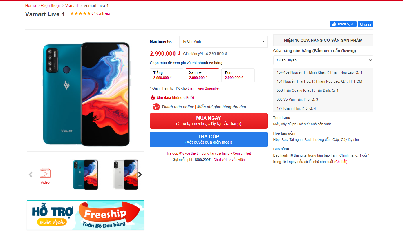smartphone Vsmart