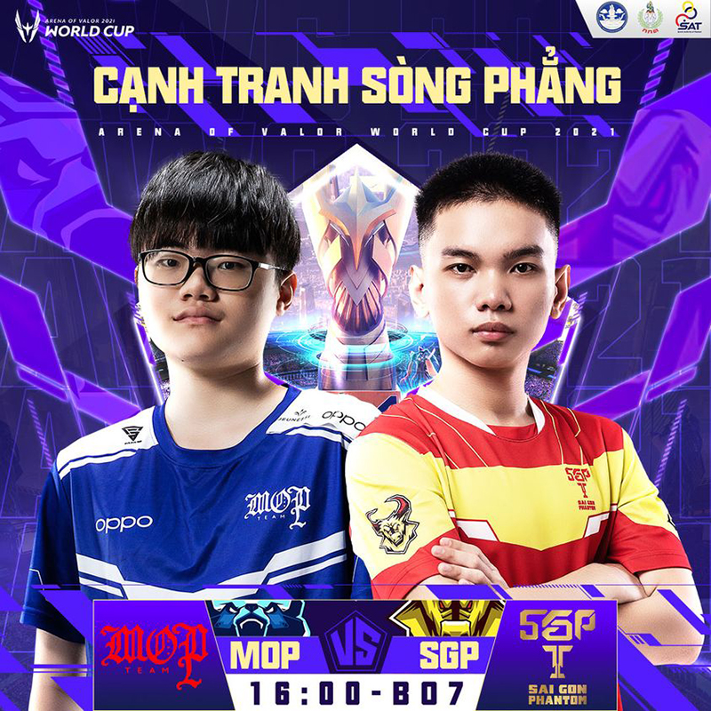 Hình ảnh Saigon Phantom và MOP trước trận đấu