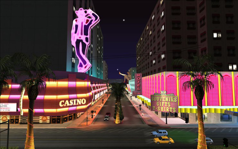 Las Venturas, thành phố nối tiếng với rất nhiều sòng bạc lớn nhỏ trong GTA
