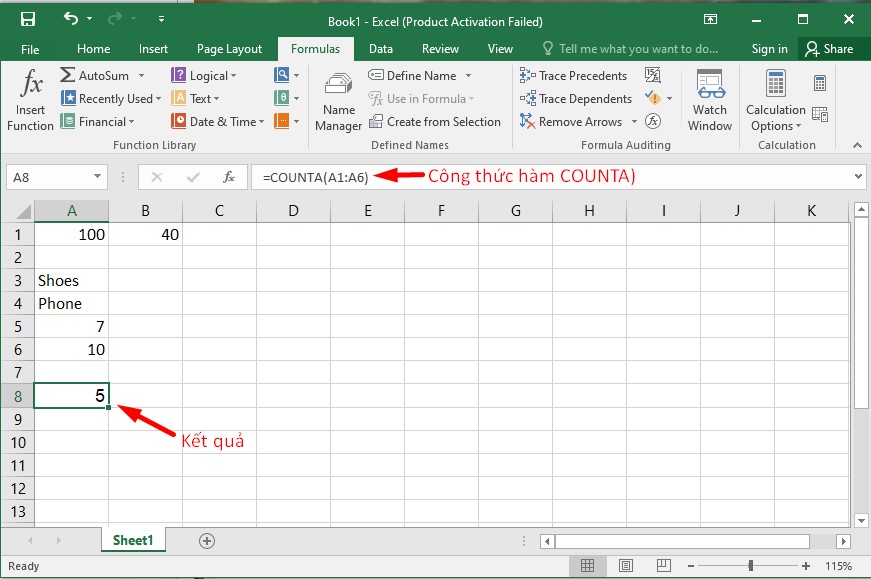 Sforum - Trang thông tin công nghệ mới nhất ham-countA Hướng dẫn sử dụng các hàm cơ bản trong Excel chi tiết nhất 