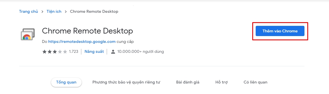 thêm vào chrome