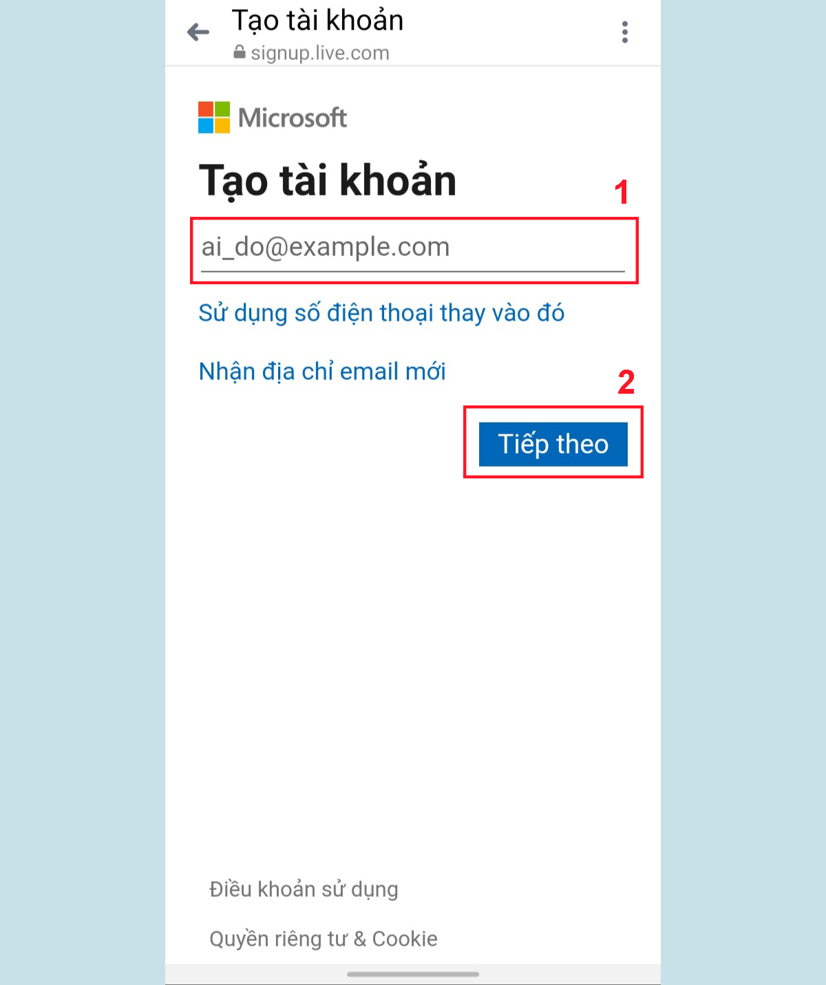 Hướng dẫn cách tạo tài khoản hotmail