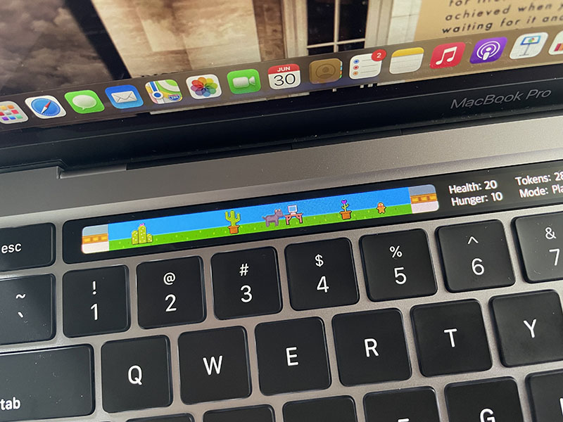 nuôi thú trên TouchBar trên Macbook Pro có gì thú vị