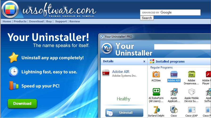 your uninstaller