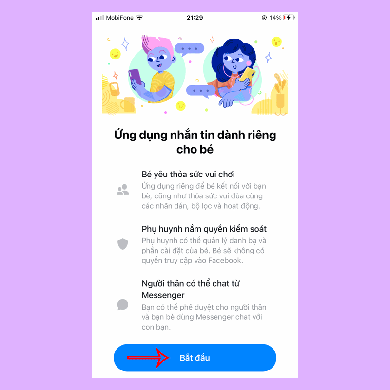 Thử ngay Messenger Kids cho trẻ em để bảo vệ con bạn từ bây giờ